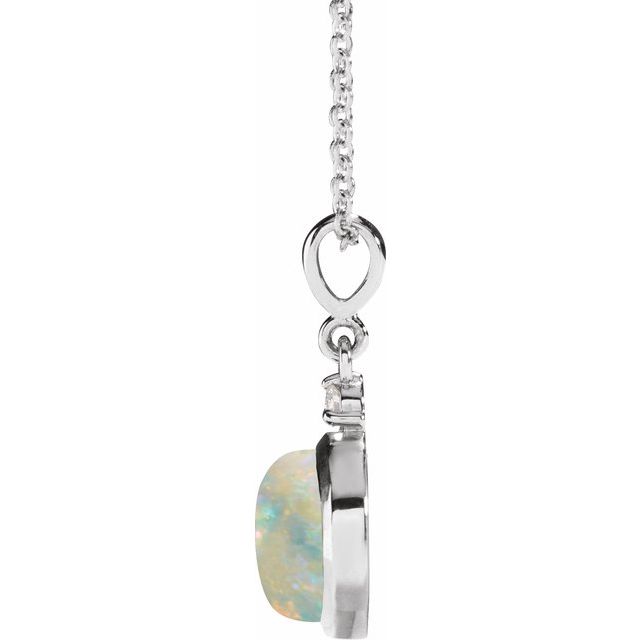 Cabochon Bezel-Set Necklace or Pendant