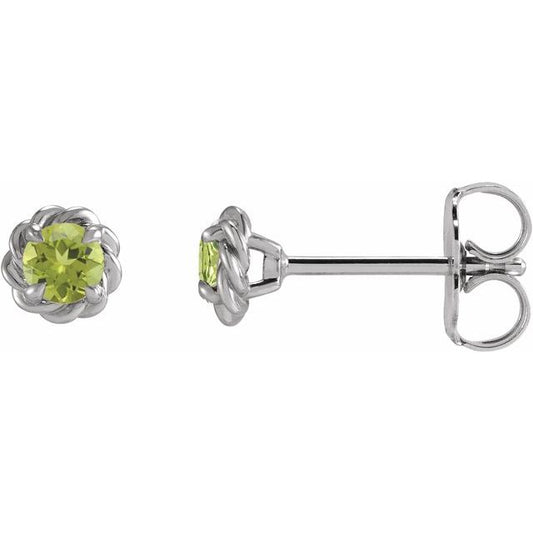 Round 4-Prong Claw Stud Earrings
