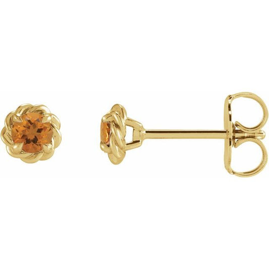 Round 4-Prong Claw Stud Earrings