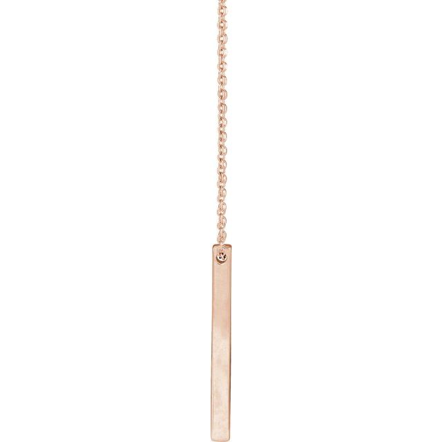 Engravable Bar Necklace or Pendant