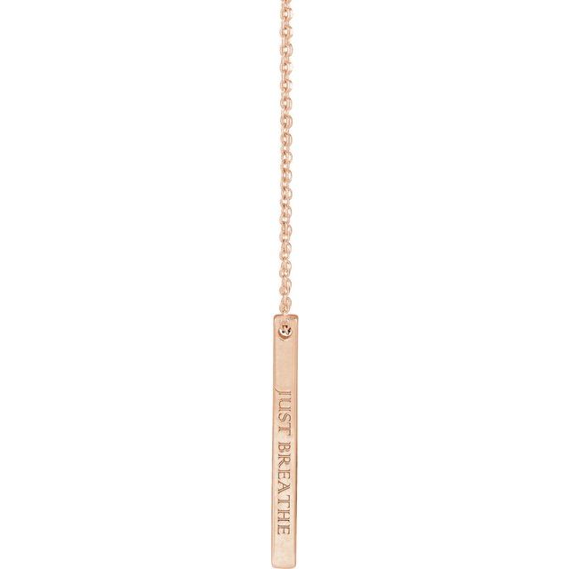 Engravable Bar Necklace or Pendant