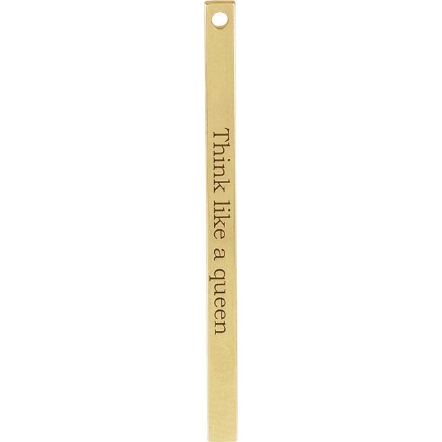 Engravable Bar Necklace or Pendant