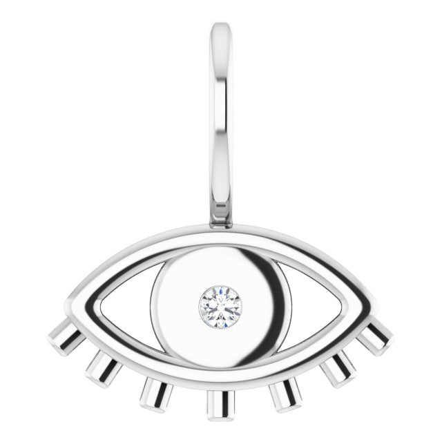 Accented Evil Eye Charm/Pendant