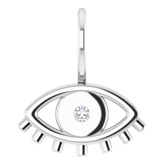 Accented Evil Eye Charm/Pendant