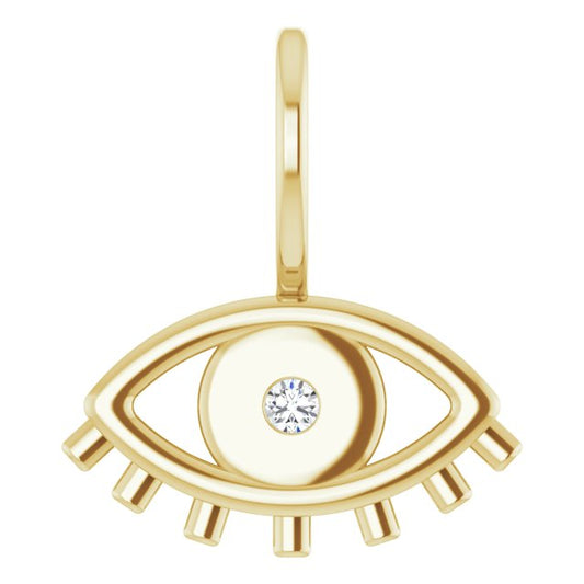 Accented Evil Eye Charm/Pendant