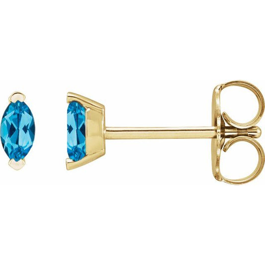 Solitaire V-Prong Stud Earrings