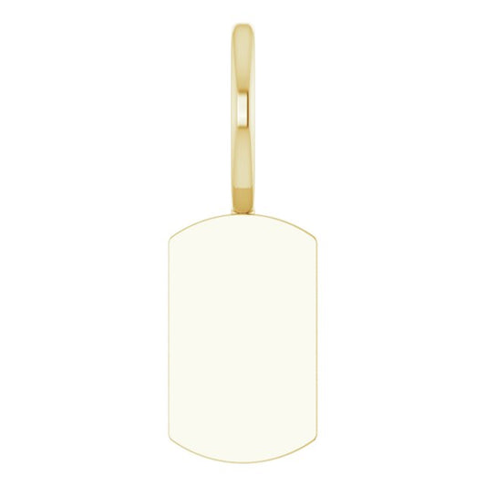 Engravable Dog Tag Charm/Pendant