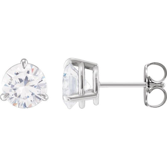 Round 3-Prong Pre-Notched Claw Earring