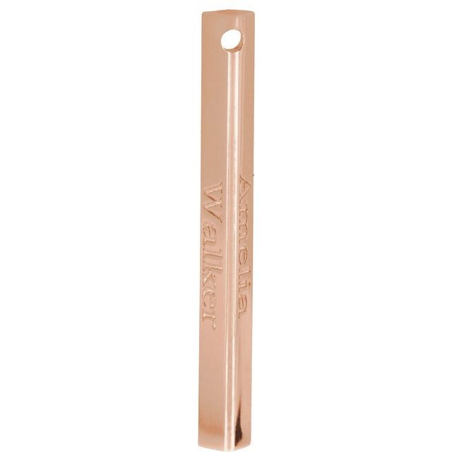 Engravable Bar Necklace or Pendant