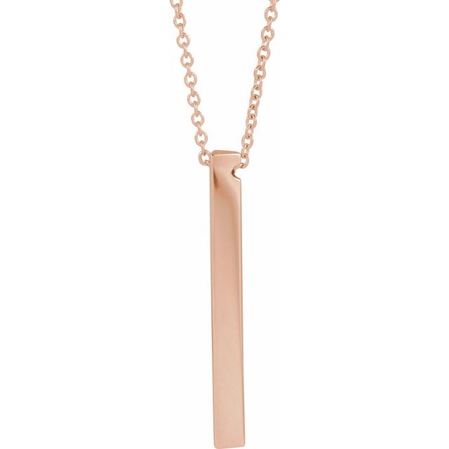 Engravable Bar Necklace or Pendant