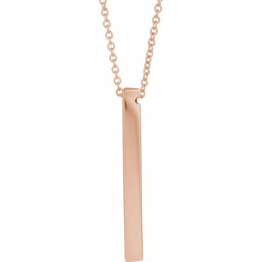Engravable Bar Necklace or Pendant