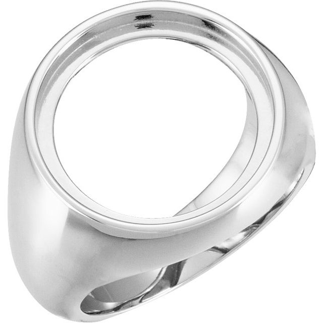 17.9 mm Coin Frame Ring