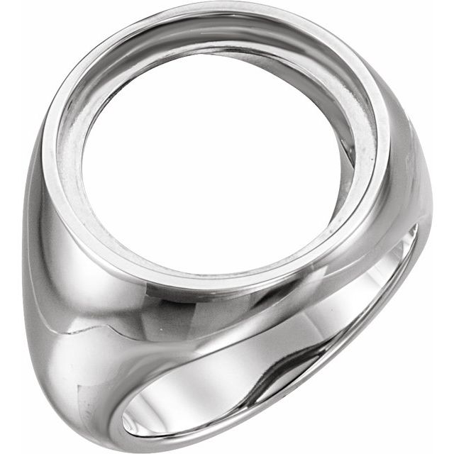 17.9 mm Coin Frame Ring