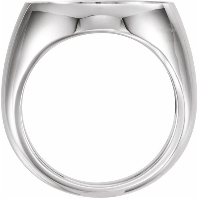 17.9 mm Coin Frame Ring