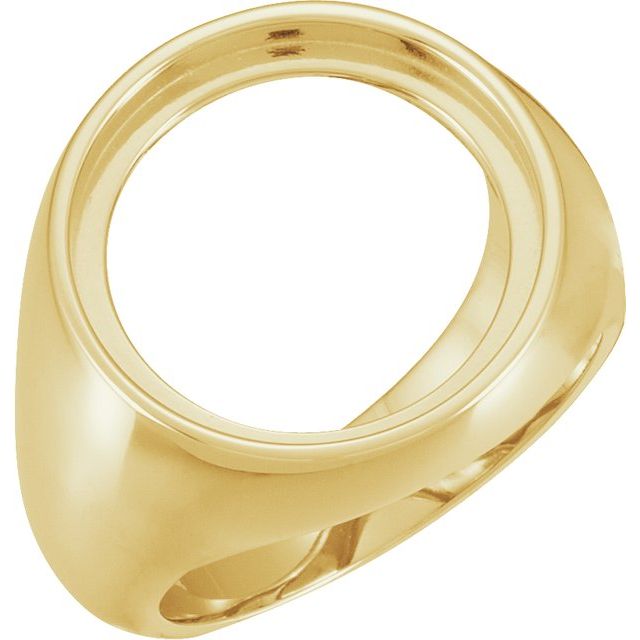 17.9 mm Coin Frame Ring