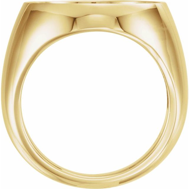 17.9 mm Coin Frame Ring