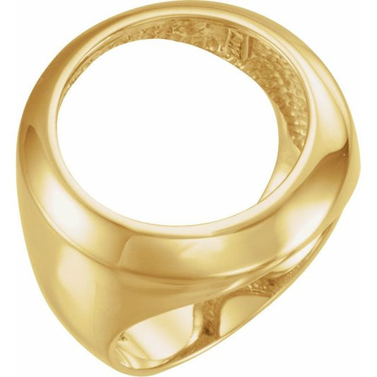 17.9 mm Coin Frame Ring