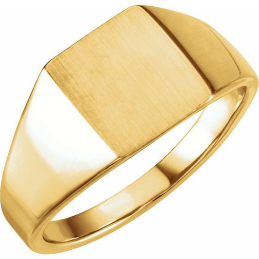Rectangle Signet Ring