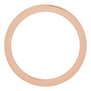 10K Rose Band for 10x8 mm Oval Ring