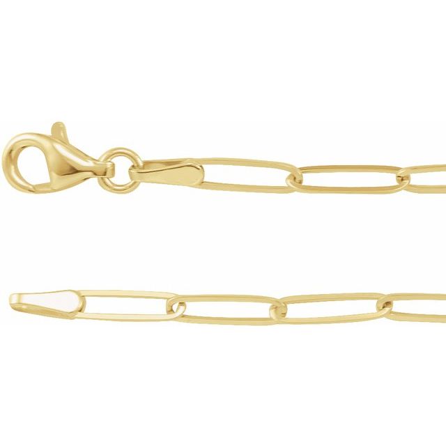 2.6 mm Paperclip-Style Chain