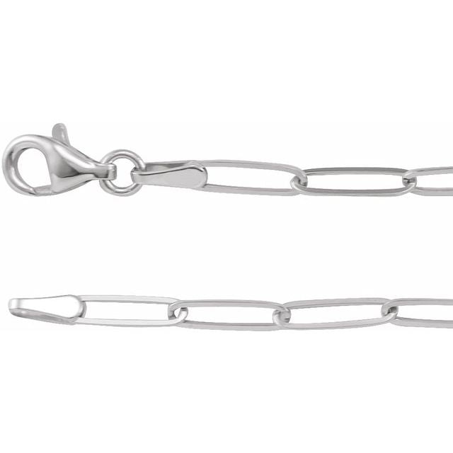 2.6 mm Paperclip-Style Chain