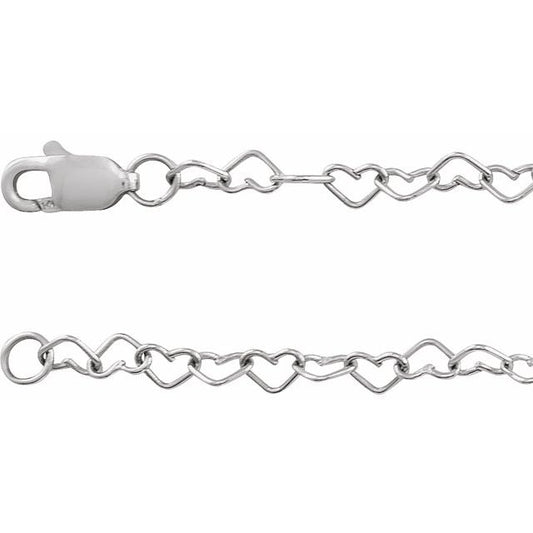 3.2 mm Heart Chain