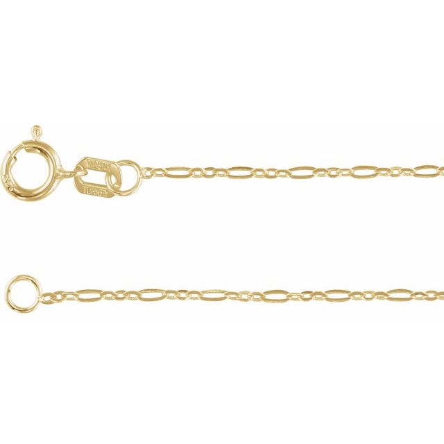 1.25 mm Figaro Chain