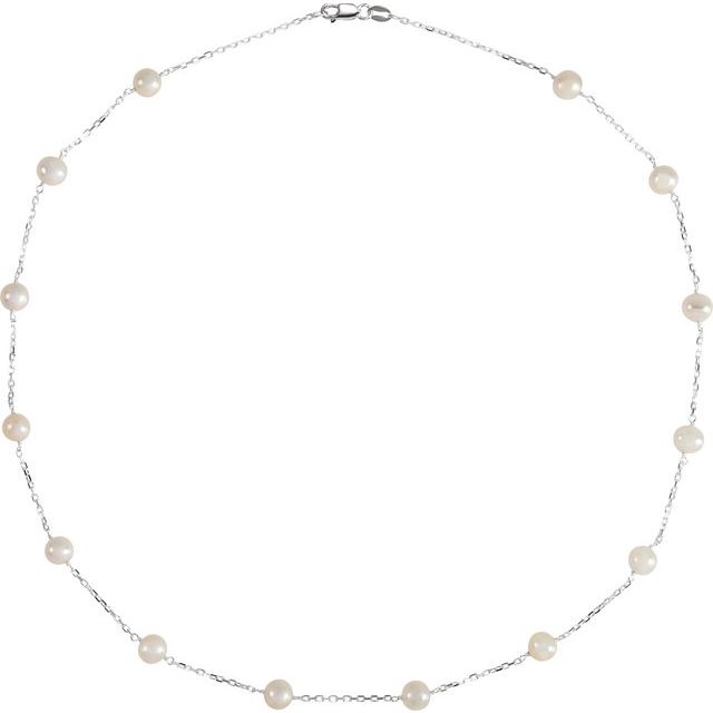Pearl Station Necklace or Bracelet