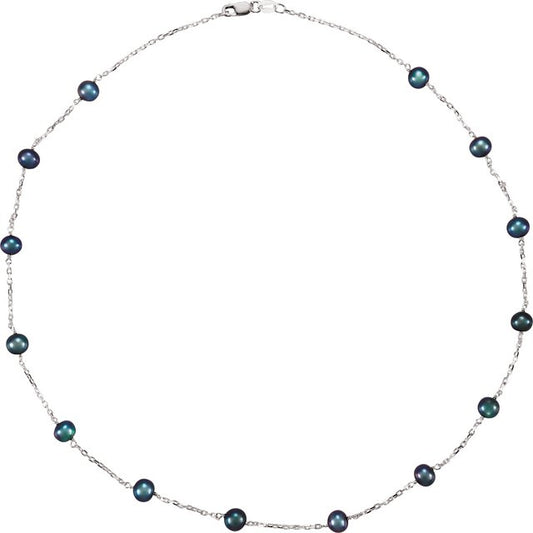 Pearl Station Necklace