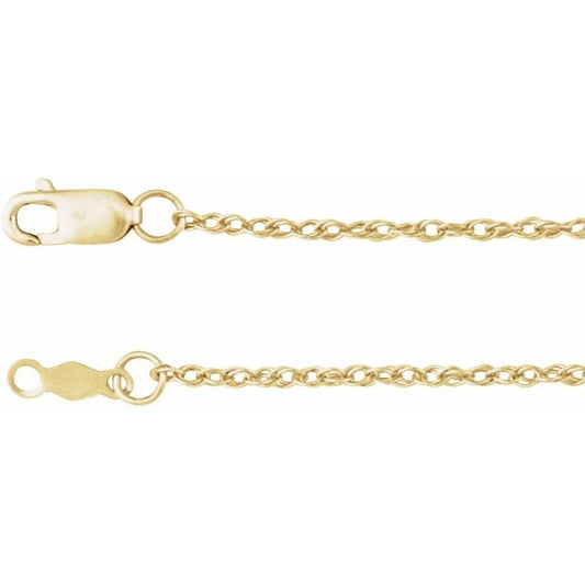 1.25 mm Rope Chain