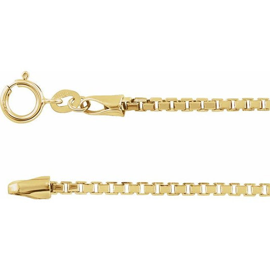 1.75 mm Diamond-Cut Box Chain