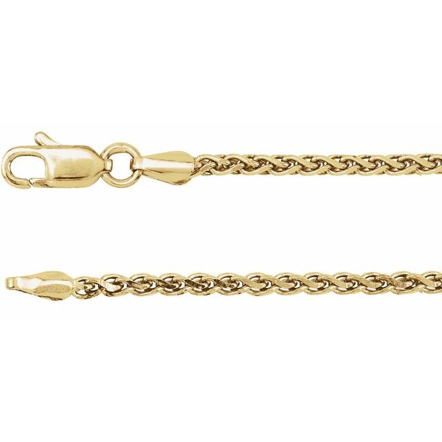 1.05 mm Diamond-Cut Wheat Chain