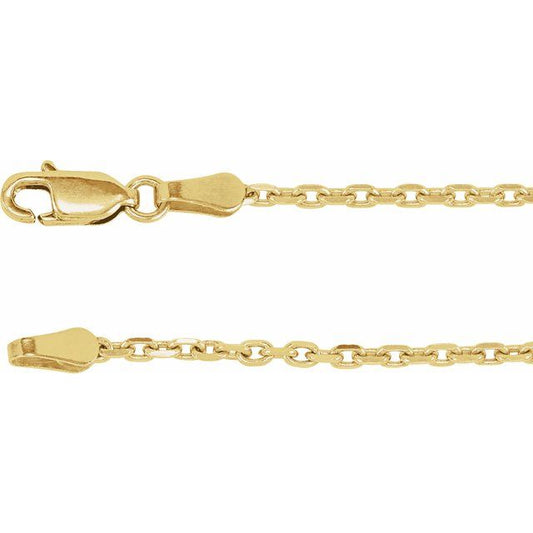 Diamond-Cut Cable Chain