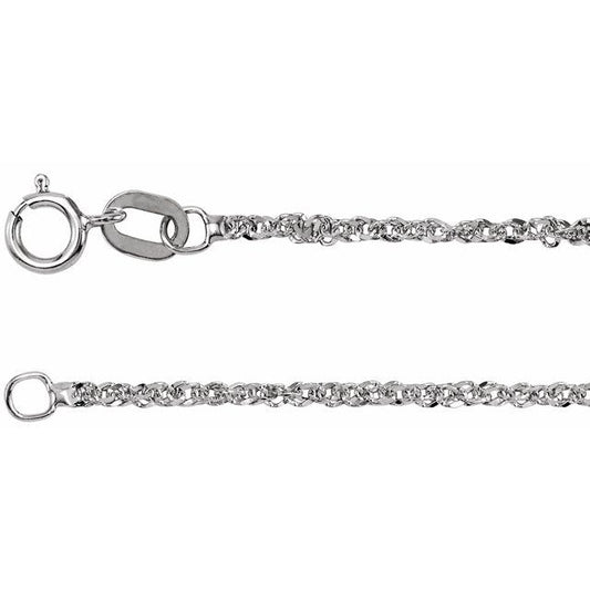 1.7 mm Diamond-Cut Singapore Chain