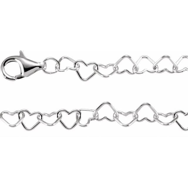 4.5 mm Heart Chain