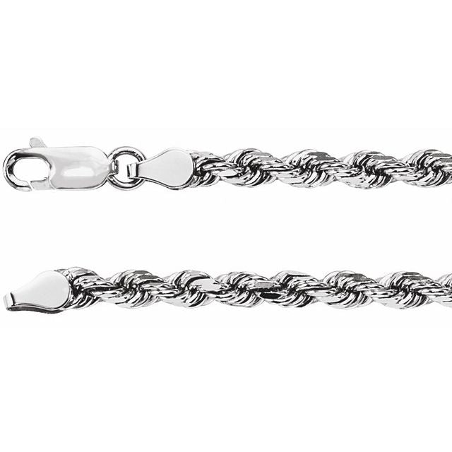 3.9 mm Diamond-Cut Rope Chain