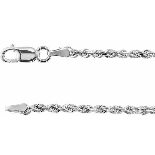 3.9 mm Diamond-Cut Rope Chain