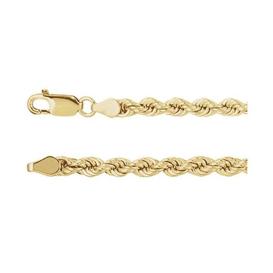 3.9 mm Diamond-Cut Rope Chain