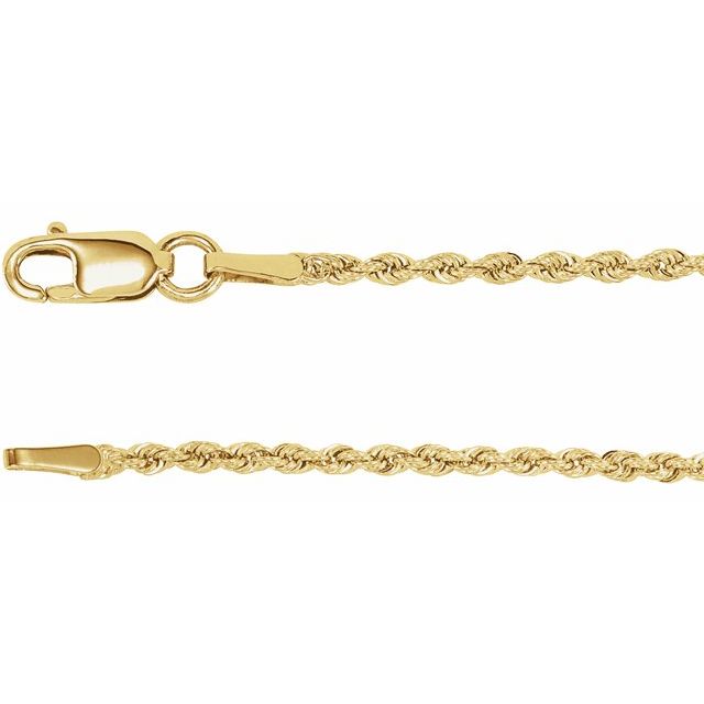 3.9 mm Diamond-Cut Rope Chain