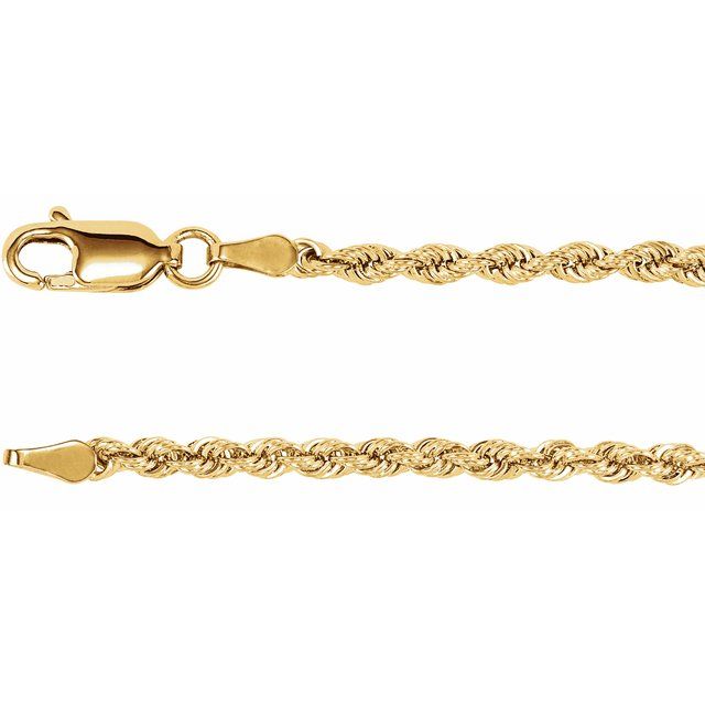 3.9 mm Diamond-Cut Rope Chain