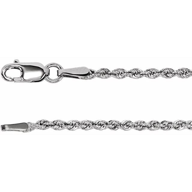 3.9 mm Diamond-Cut Rope Chain