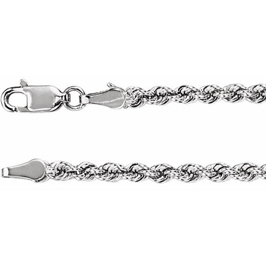 3.9 mm Diamond-Cut Rope Chain