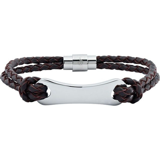 Leather & Stainless Steel Bracelet