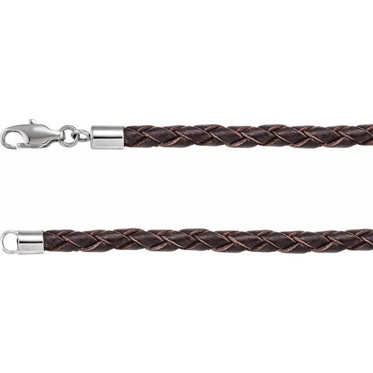 4 mm Faux Leather Cord Necklace