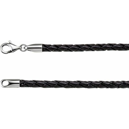 4 mm Faux Leather Cord Necklace