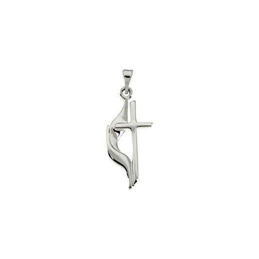 Methodist Cross Necklace or Pendant