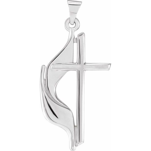 Methodist Cross Necklace or Pendant