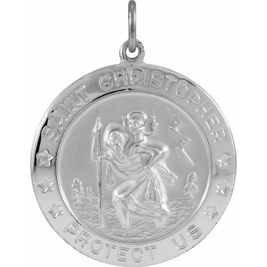 St. Christopher Medal Necklace or Pendant