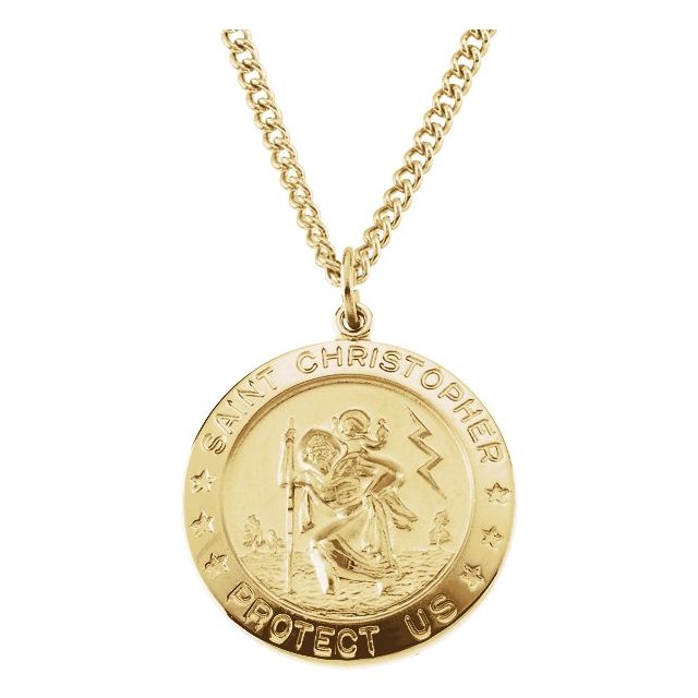 St. Christopher Medal Necklace or Pendant