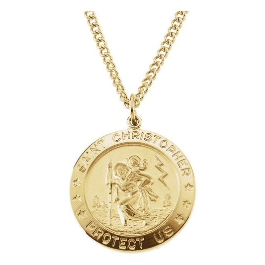 St. Christopher Medal Necklace or Pendant